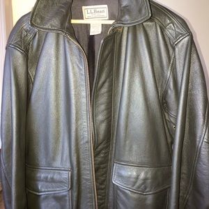 L.L Bean flying tiger leather jacket large tall